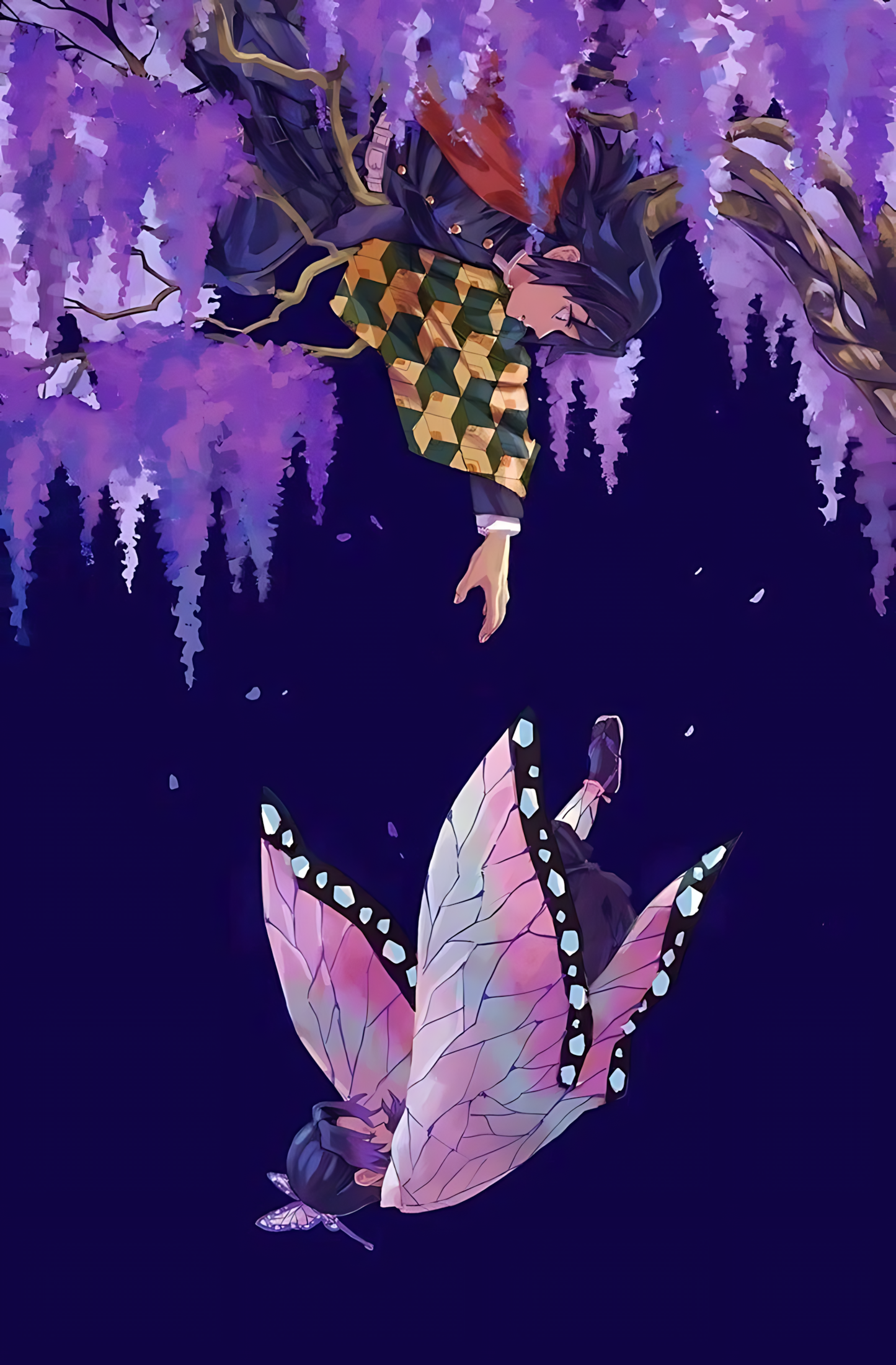 Demon Slayer: Giyu & Shinobu Wisteria Bond Poster | PIXBY Poster