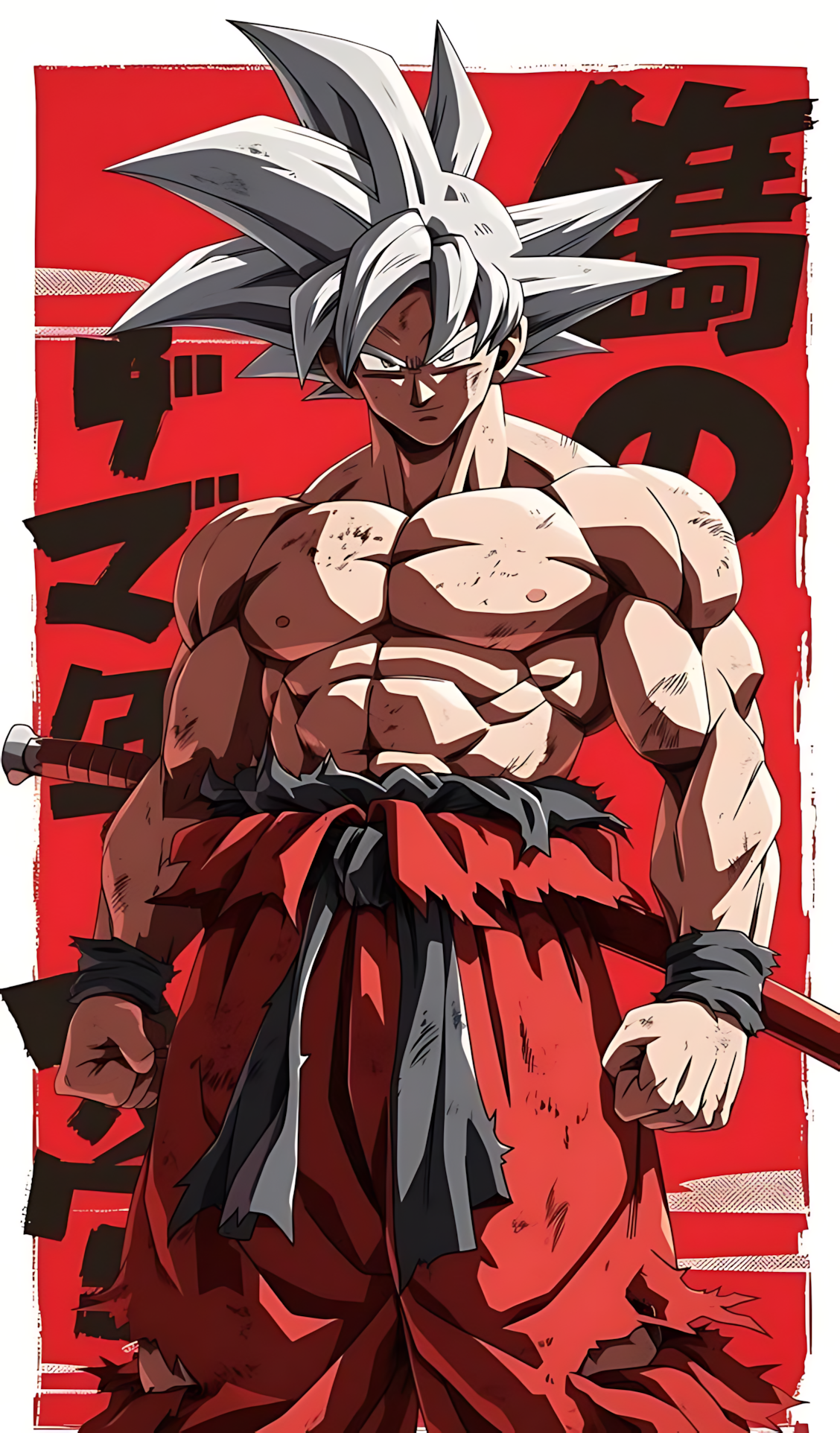 Ultra Instinct Red Kansei poster featuring Goku in a fighting pose