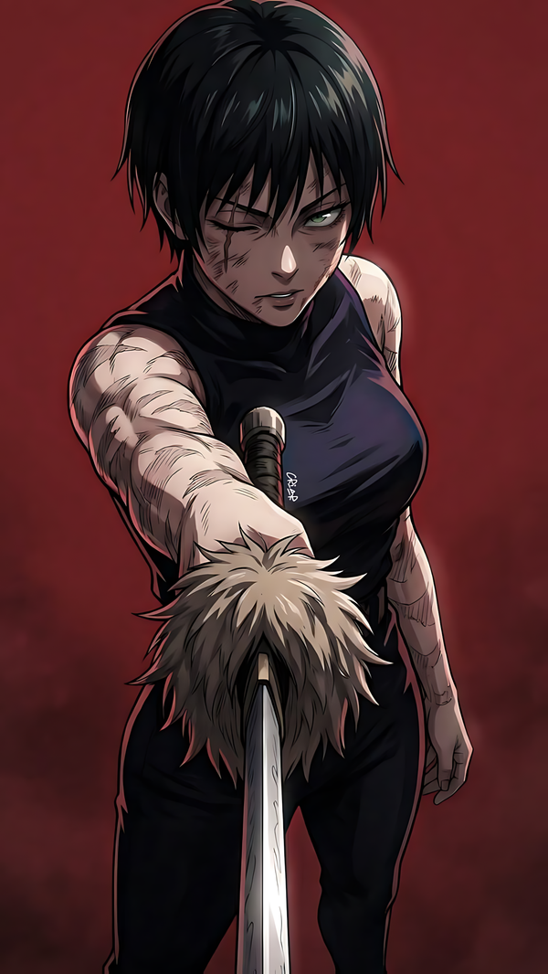 Jujutsu Kaisen: Maki Zenin Battle-Ready Poster | PIXBY Poster