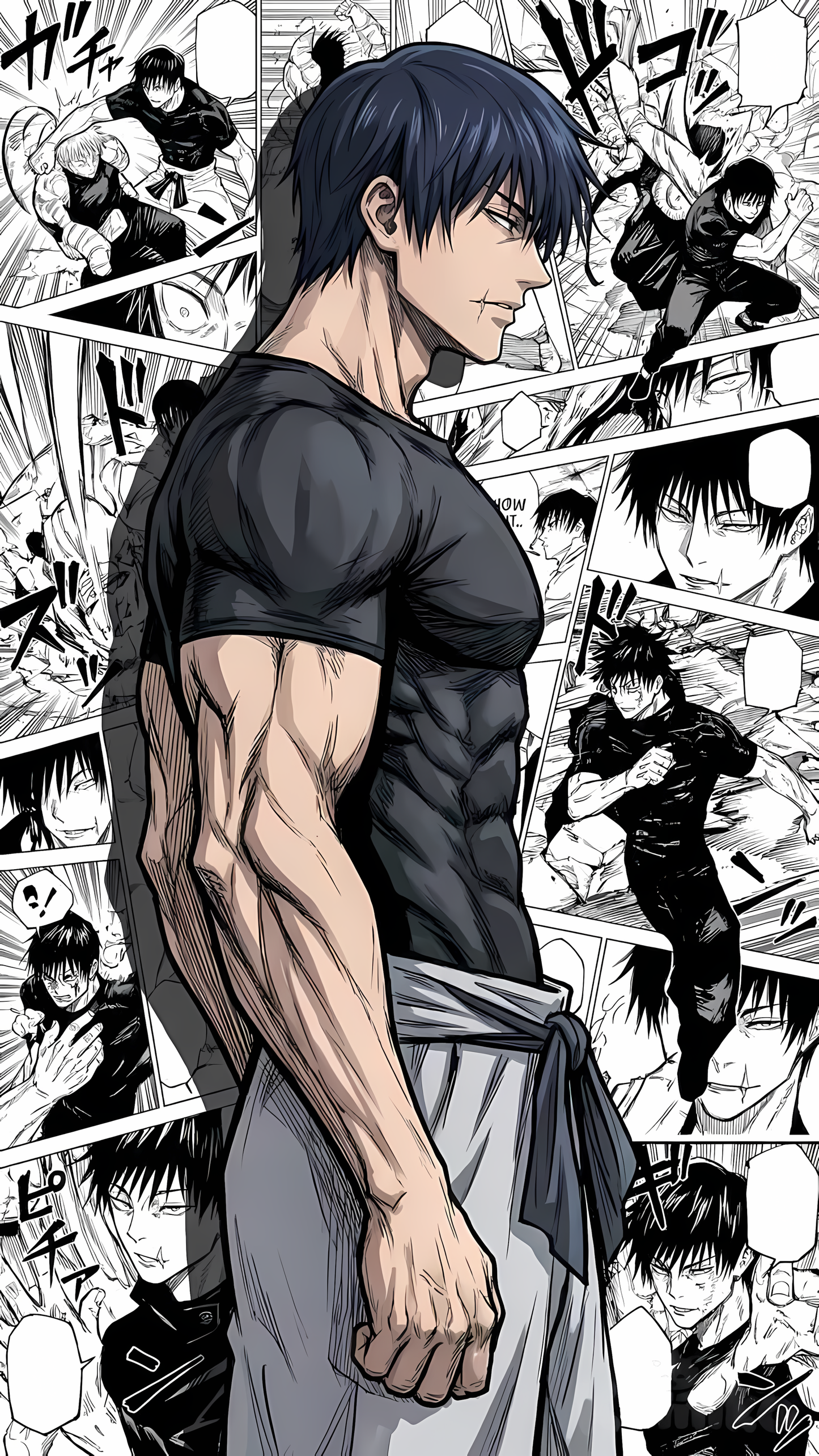 Jujutsu Kaisen: Toji Fushiguro Manga Panel Poster | PIXBY Poster